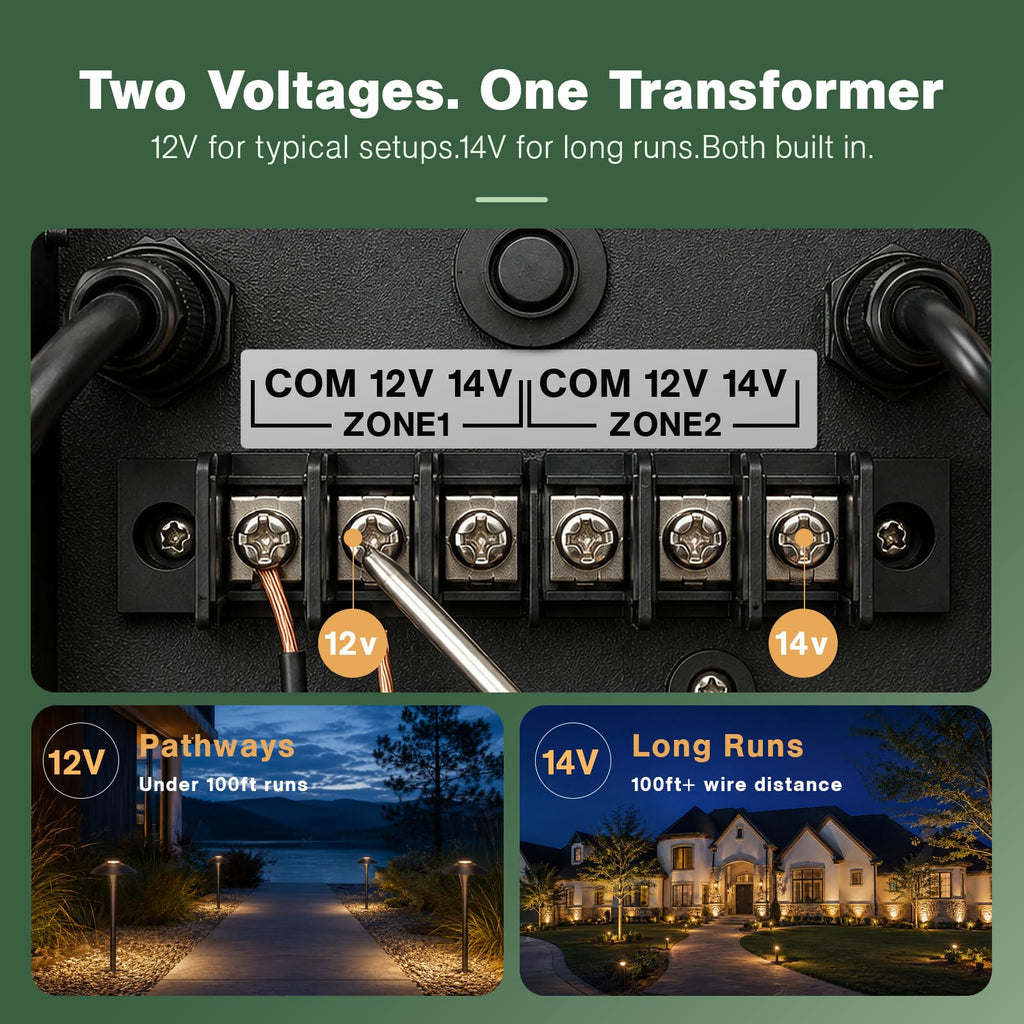 200W Low Voltage Transformer 2 Zone G333215