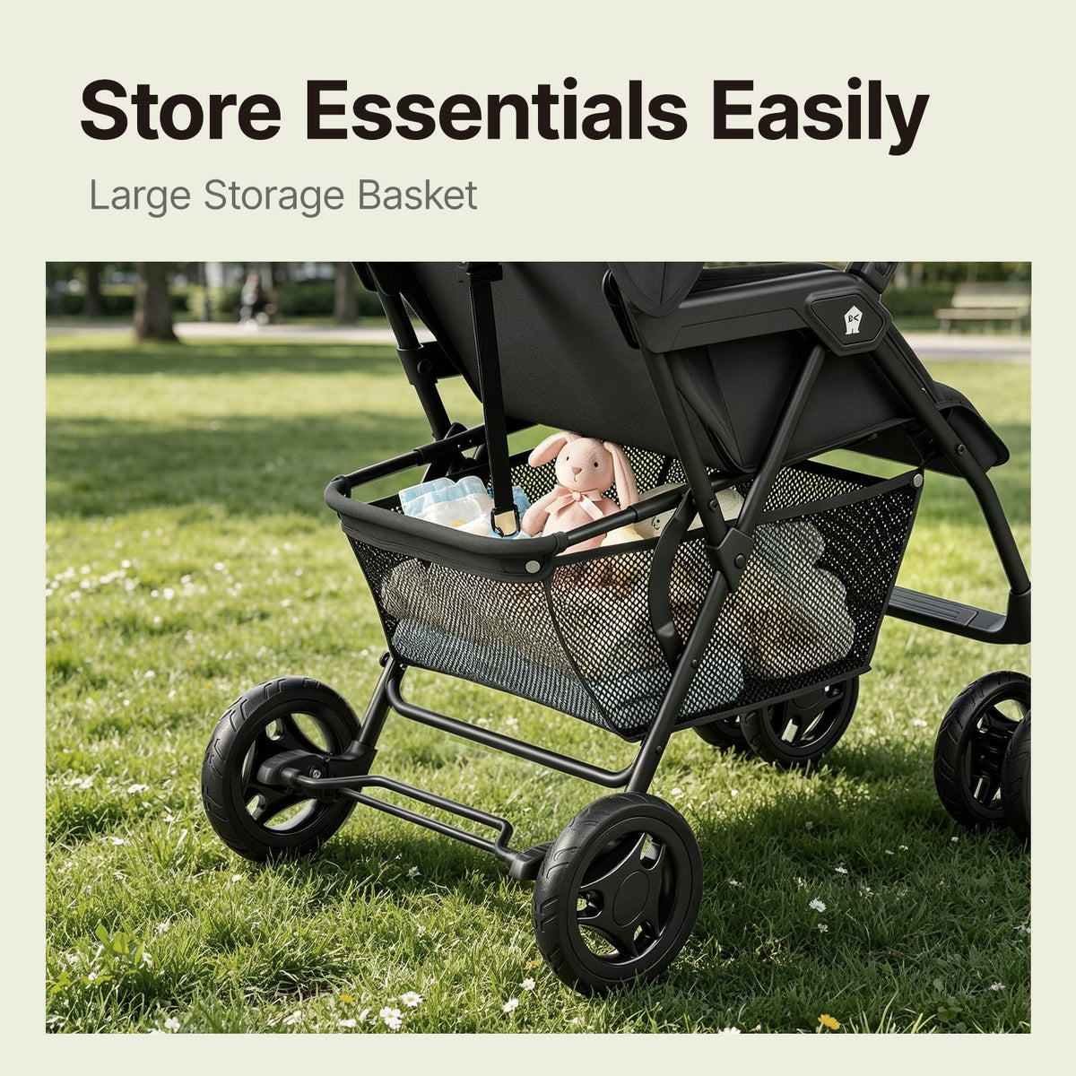 Lightweight Umbrella Travel Stroller with Near-Flat Recline Seat E1839