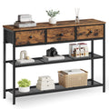 Console Table with 3 Fabric Drawers A924027