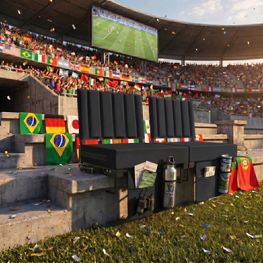 Portable Folding Stadium Seat with Back Support 2 Pack V926