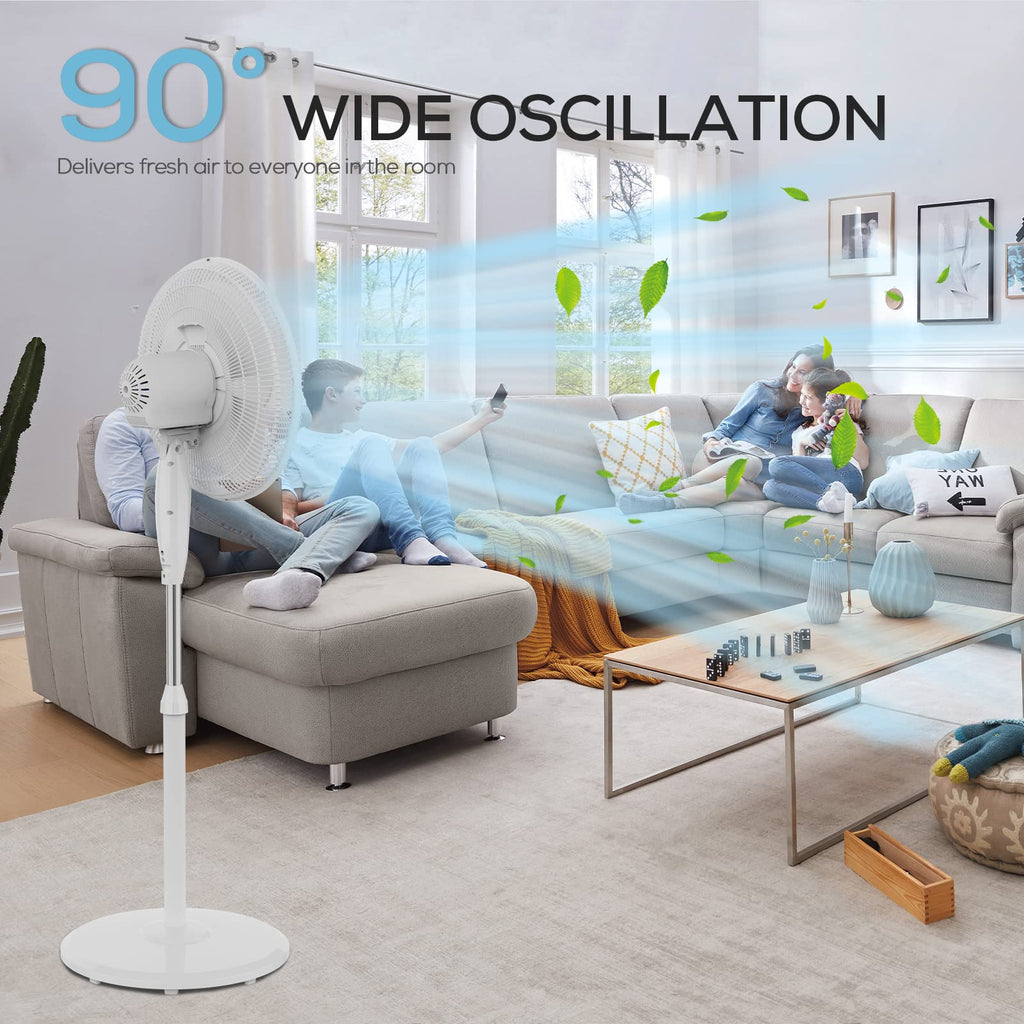 16'' Oscillating Pedestal Fan with Remote V41128
