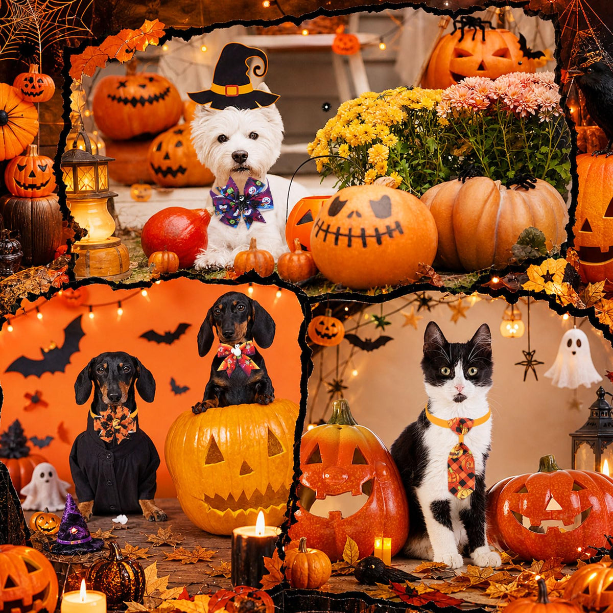100 Pcs Dog Bow Tie W73534