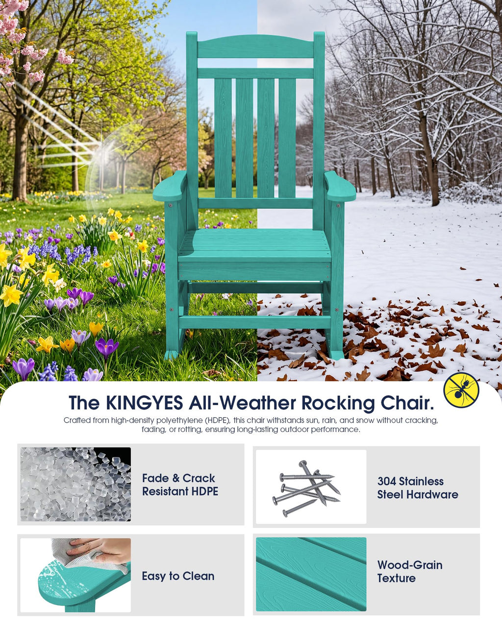 Oversized Outdoor Rocking Chair K12705