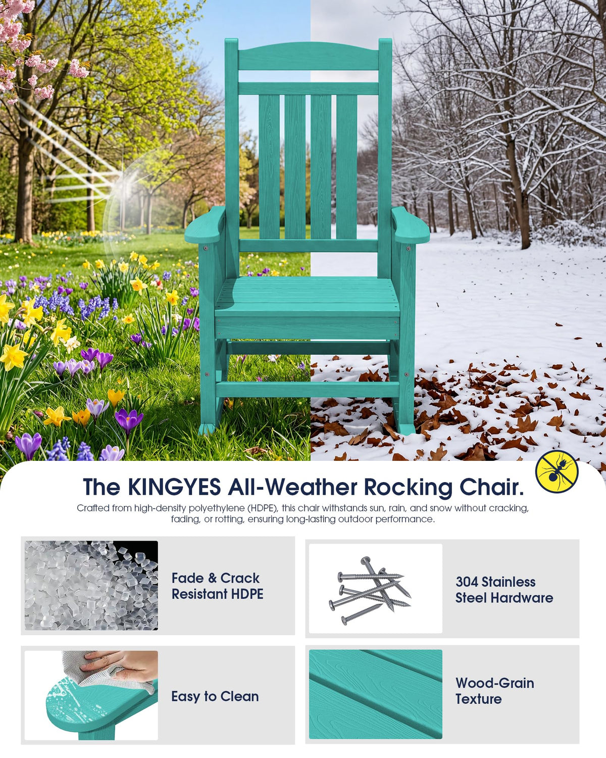 Oversized Outdoor Rocking Chair K12705