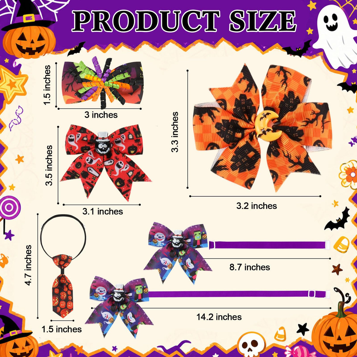 100 Pcs Dog Bow Tie W73534