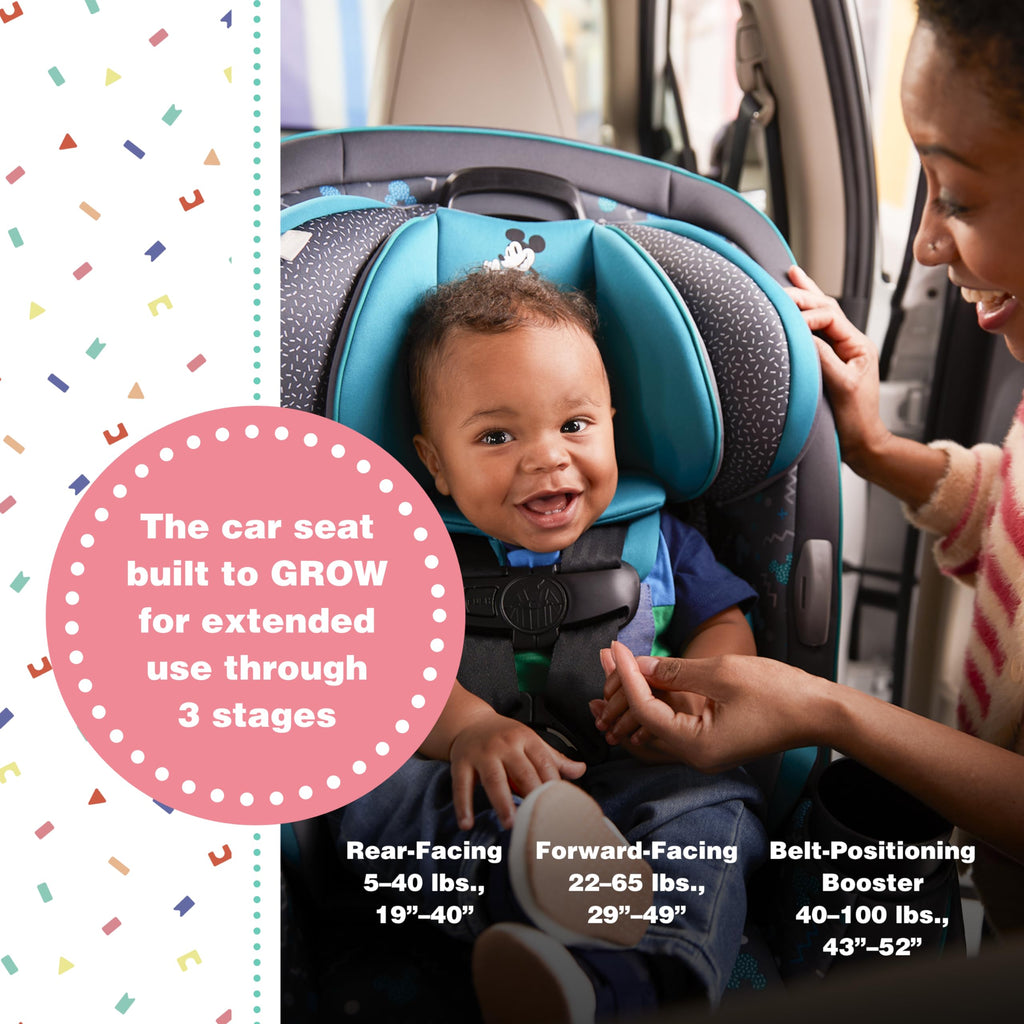 Convertible Car Seat, Rear Facing 5-40 pounds, Forward Facing 30-65 pounds, Booster 40-100 lbs N55077