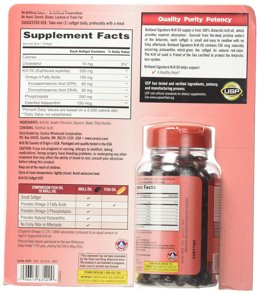Krill Oil 500 Milligram 160 Softgels P2571