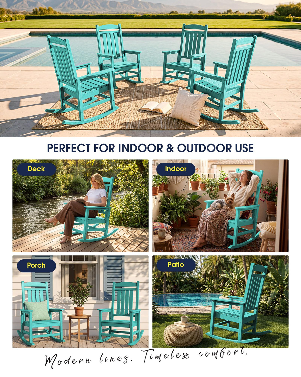 Oversized Outdoor Rocking Chair K12705